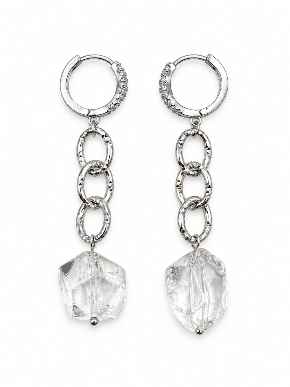 Chunk Dangle Chain Earrings